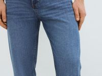 Зауженные джинсы, Синий