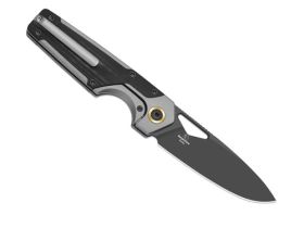 Складной нож Kizer Serpentine, сталь Elmax, рукоять титан/микарта, серый
