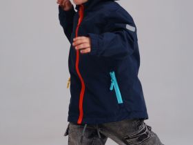 Куртка детская текстильная с полиуретановым покрытием для мальчиков (ветровка)