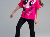 Фуфайка трикотажная для девочек (футболка)