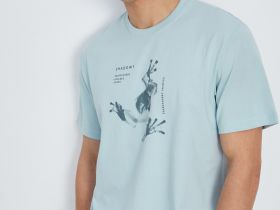 Свободная футболка с принтом