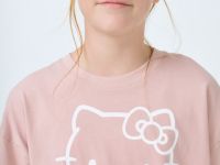 Пижама с принтом Hello Kitty для девочек, Розовый