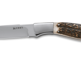 Нож с фиксированным клинком CRKT Grandpa's Favorite, сталь 12C27 Sandvik, рукоять Резной олений рог