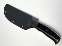 Нож с фиксированным клинком Vostron Sever, сталь Х12МФ, рукоять G10, черный