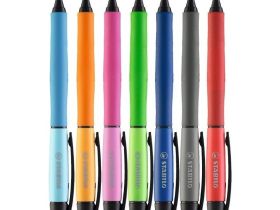 Ручка гелевая автоматическая Stabilo PALETTE XF Черный, корпус черный