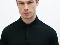 Поло из хлопка, Черный