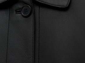 Тренч из натуральной кожи