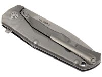 Складной нож LionSteel T.R.E., сталь M390, рукоять титан/G10, черный