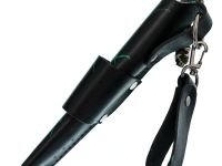 Нож Пиранья, сталь N690, рукоять G-10 черно-зеленая с паракордом