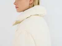 Утеплённая куртка с кулиской, Бежевый