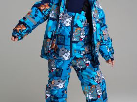 Комплект текстильный с полиуретановым покрытием для мальчиков: куртка, полукомбинезон