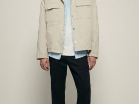 Брюки из хлопка прямого кроя