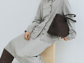 Рубашка из искусственной замши, Серый