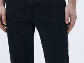 Базовые узкие джинсы, Черный