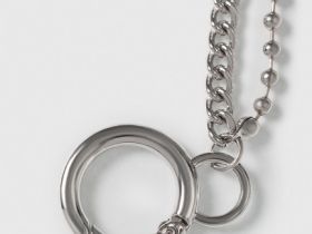 Цепь на брюки для девочек, Серебряный