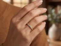 Кольцо из желтого золота с бриллиантами э0301кц03220906