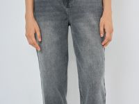 Джинсы Mom с высокой посадкой, Серый