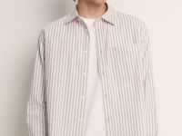 Рубашка свободного силуэта в полоску