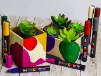 Набор маркеров POSCA PC-5M "Насыщенные цвета" 6 шт, в пластиковой упаковке