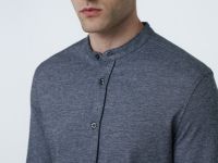 Рубашка с воротником мао, Серый