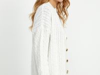 Кардиган с рельефным узором