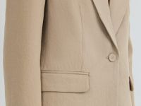 Однобортный жакет, Бежевый