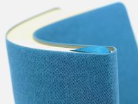 Ежедневник недатированный "Lite book" А5 136 л 70 г, искус. кожа, Голубой