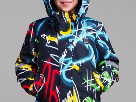 Комплект текстильный с полиуретановым покрытием для мальчиков: куртка, полукомбинезон