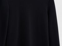 Трикотажное платье с расклёшенной юбкой, Черный