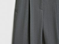 Классические шорты со складками, Серый