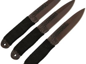 Набор Спортивных ножей "Тайга", комплект 3 шт, сталь 65Г