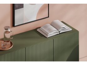 Тумба Кейлет 137x80 Штрих Оливковый