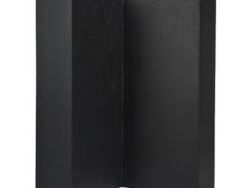 Подставка настольная магнитная для 6 ножей Woodinhome KS003SOBL, дуб, черный