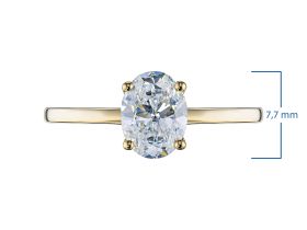 Помолвочное кольцо из желтого золота э0312кц11231157