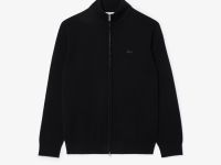 Мужской шерстяная свитер Lacoste на молнии