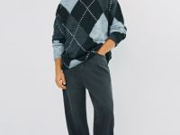 Свободные джинсы Baggy с эффектом градиента, Серый