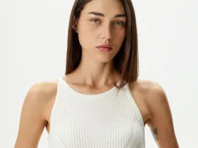 Женское платье-миди Lacoste без рукавов