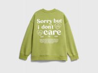 Свитшот с принтом для девочек, Зеленый