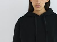 Флисовое худи, Черный