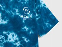 Объёмная футболка с эффектом тай-дай для мальчиков, Голубой