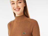 Женский свитер-водолазка Lacoste Slim Fit с длинным рукавом
