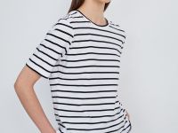 Футболка в полоску из хлопка