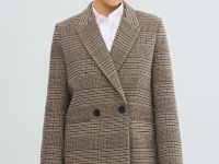 Двубортный жакет, Бежевый