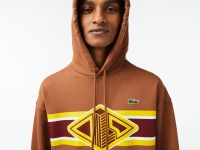 Мужское хлопковое худи Lacoste свободного кроя
