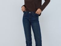 Базовые прямые джинсы, Синий