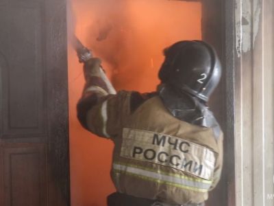 В Якутске при пожаре в квартире пострадала женщина