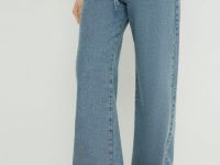 Джинсы свободного силуэта, Голубой