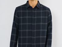 Куртка-рубашка в клетку, Синий