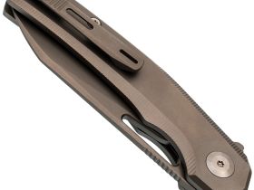 Складной нож Dr.Tech D4281G, сталь M390, рукоять TC4, серый