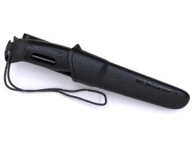 Нож с фиксированным лезвием Morakniv Companion Spark Black, сталь Sandvik 12C27, рукоять резина/пластик